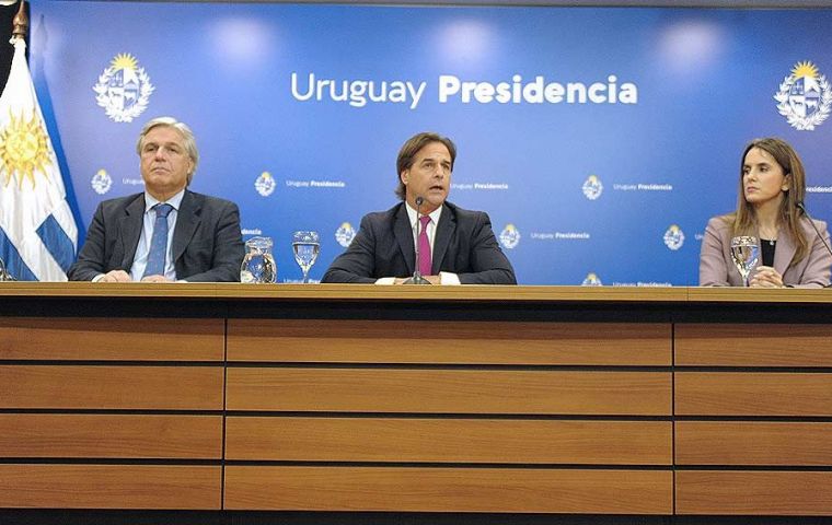 Lacalle insistió en que las medidas de su gobierno no son incompatibles con las normas del Mercosur