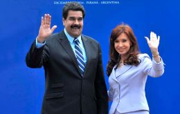 Según el dirigente venezolano, CFK es la “más digna heredera de Juana Azurduy y Evita” Perón 