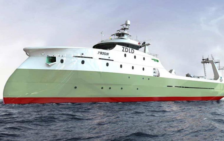 FV Prion será propiedad y operada por la Fortuna Joint Venture-Petrel Fishing Company Ltd.