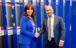 CFK agradeció al embajador de la UE Sànchez Rico la invitación
