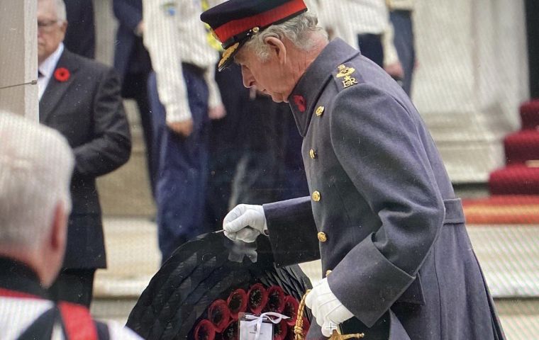 Se prestó especial atención al 40º aniversario de la Guerra de las Falkland, con muchos veteranos desfilando 