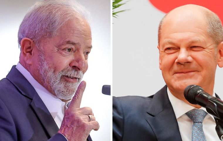 Se espera que Lula y Scholz hablen también del comercio bilateral y del crecimiento de la extrema derecha 