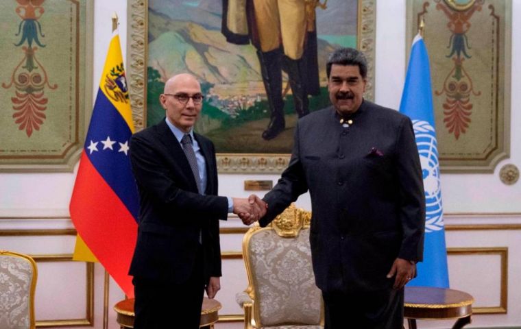 La reunión entre Türk y Maduro duró alrededor de una hora