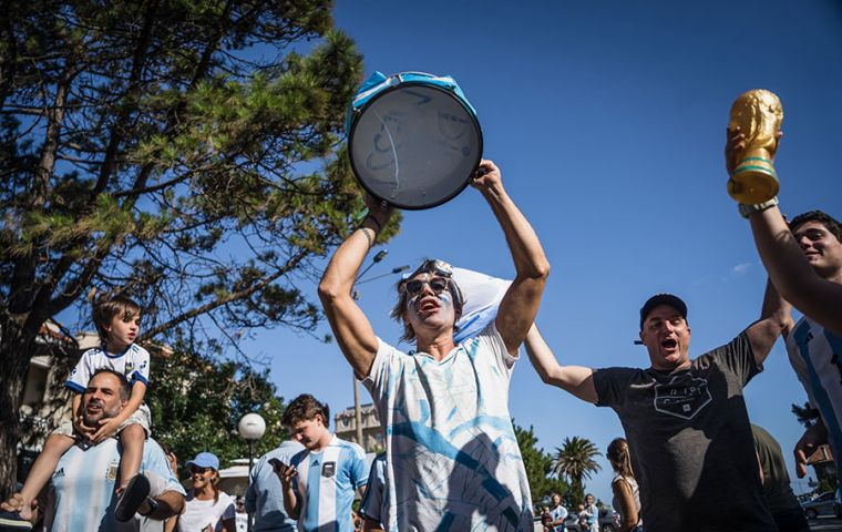 El éxodo se hizo notar el día que Argentina ganó el Mundial. Foto: Sebastián Astorga
