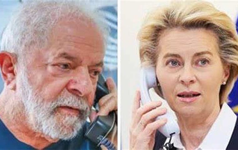 Von der Leyen sería bienvenida en Brasil, dijo Lula