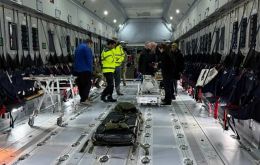 Interior de uno de los aviones de la RAF utilizados para emergencias médicas  (Foto BFSAI)