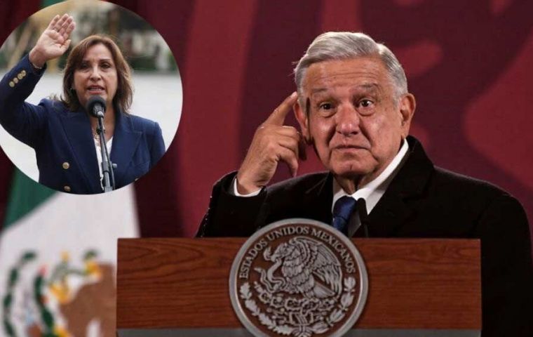 López Obrador fue acusado de desconocer “la legítima sucesión constitucional” de la presidenta Dina Boluarte 