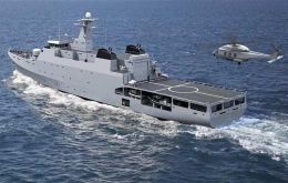 Los OPV de construcción española “tendrán la misión de recuperar el control del espacio marítimo”, explicó García