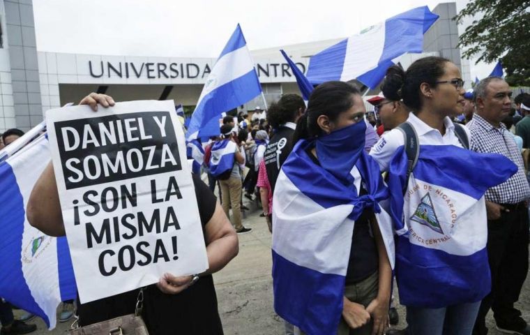 La UCA se convirtió en punto de encuentro de manifestantes opositores durante y después de la crisis sociopolítica de 2018