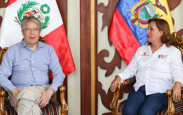 “La relación actual entre Perú y Ecuador es un ejemplo inspirador”, dijo Lasso a Boluarte 
