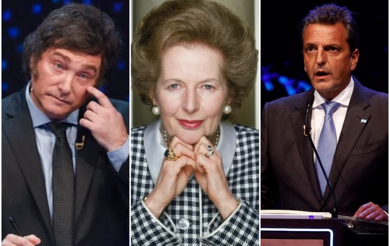 La respuesta de Milei durante el debate del domingo, reconociendo a Thatcher como una “gran líder”, no hizo sino avivar la refutación de Massa.