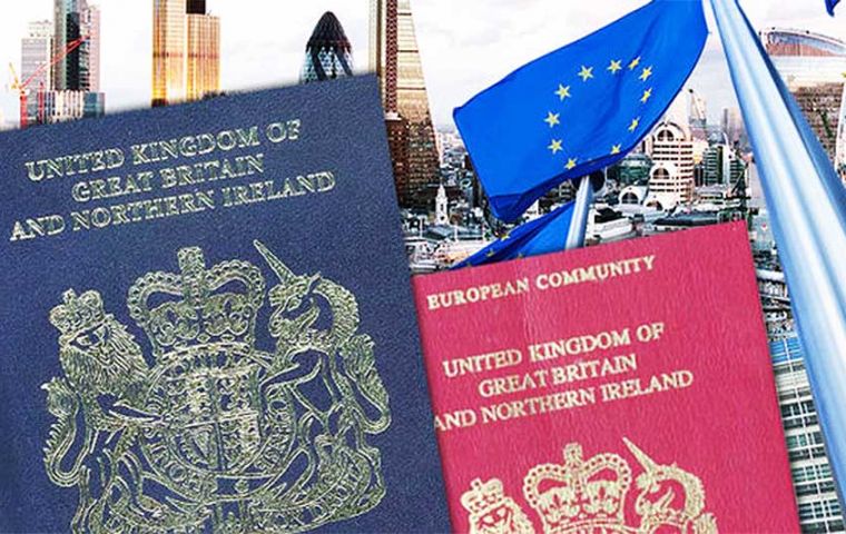  Los residentes de las Islas Falkland que tengan ya sea un pasaporte británico de ciudadano de Territorio Británico de Ultramar, BOTC, estarán exentos del requisito del ETA