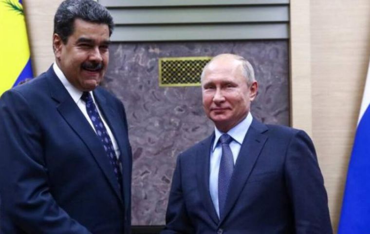 Maduro fue invitado a visitar a Putin en Rusia el próximo año