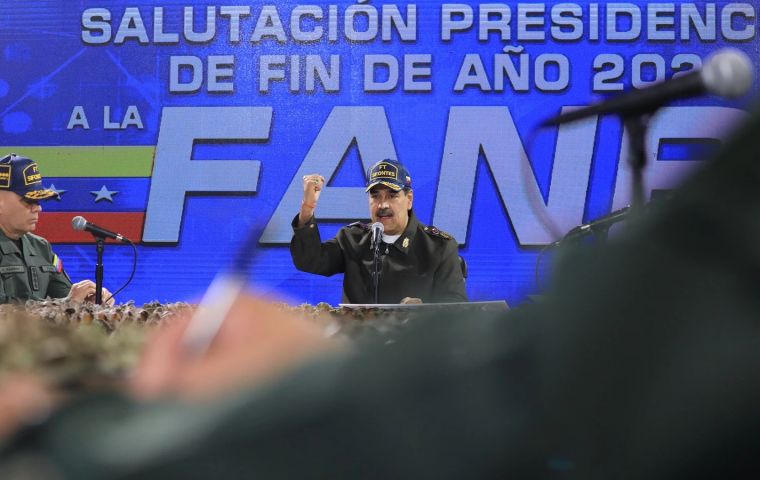 Maduro también dijo que Milei quería convertir a Argentina en la nueva colonia de América del Sur