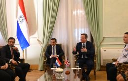 Lord David Cameron y el Ministro de Asuntos Exteriores paraguayo Rubén Ramírez mantuvieron una reunión el martes.