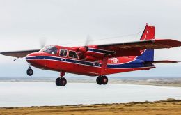 Los Britten-Norman que tan buen resultado le han dado al servicio aéreo del gobierno de las Falklands, FIGAS