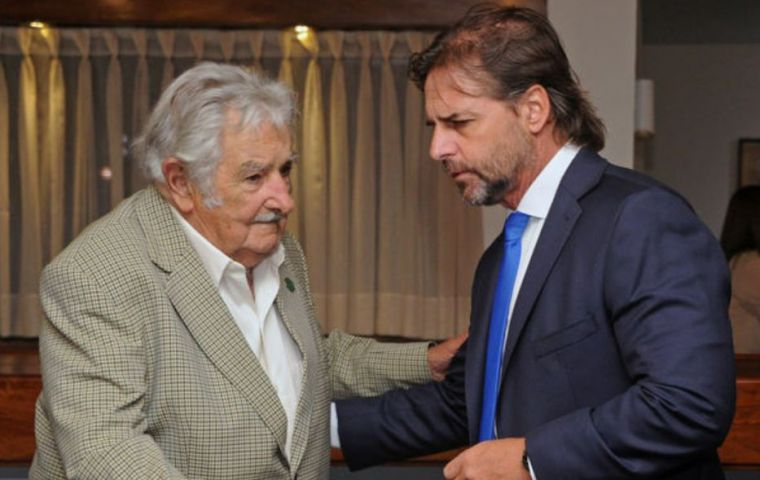 Pepe Mujica y Lacalle Pou han compartido un estrecho vínculo últimamente a pesar de estar en extremos opuestos del arco político