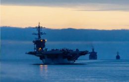 El USS George Washington llegará a Valparaíso el 11 de junio